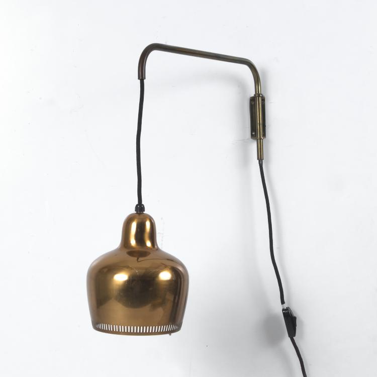 Bild 1 zu Objekt, Wandleuchte 'A33' - 'Golden Bell', 1937, Alvar Aalto, Valaistusty&ouml; Ky, Helsinki (zugeschrieben), 130A 168