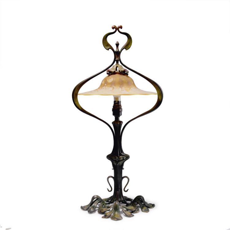 Hauptbild zu Objekt, 'Marronnier' table light, c1905, Daum Fr&egrave;res, Nancy, 129 53
