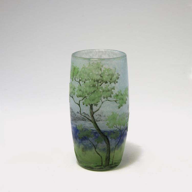 Hauptbild zu Objekt, 'Paysage lacustre' vase, 1905-10, Daum Fr&egrave;res, Nancy, 129 50