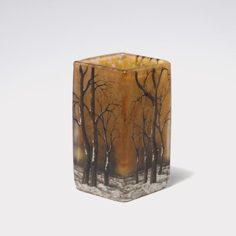 Hauptbild zu Objekt, 'Paysage en hiver' vase, c1906, Daum Fr&egrave;res, Nancy, 129 57