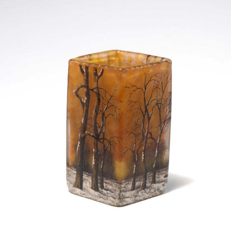 Bild 1 zu Objekt, 'Paysage en hiver' vase, c1906, Daum Fr&egrave;res, Nancy, 129 57