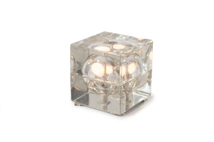 Hauptbild zu Objekt, 'Cubosfera' table light, 1968, Alessandro Mendini, Fidenza Vetraria, Italien, 131A 129
