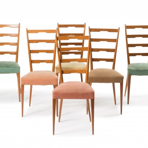 Six chairs, 1950s