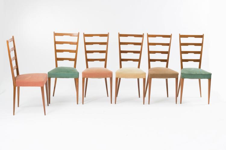 Bild 3 zu Objekt, Six chairs, 1950s, Italien, 131A 36