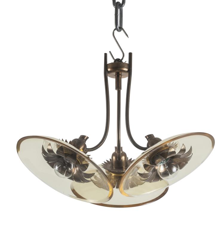 Hauptbild zu Objekt, Ceiling light, c1938, Max Ingrand, Fontana Arte, 131A 1