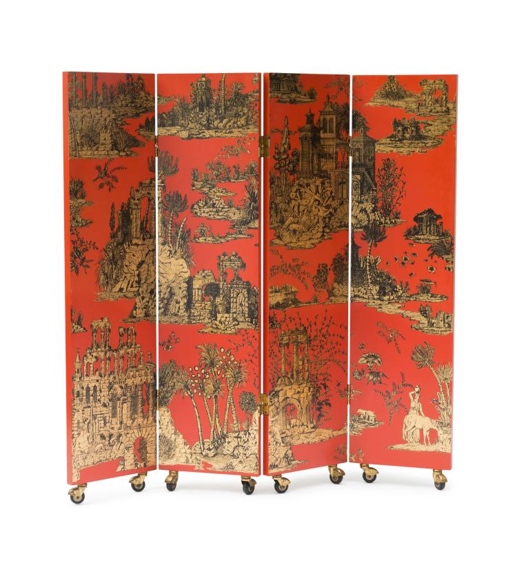 Hauptbild zu Objekt, Small 'Gran Coromandel' screen, 1958, Piero Fornasetti, Fornasetti, Mailand, 130A 129