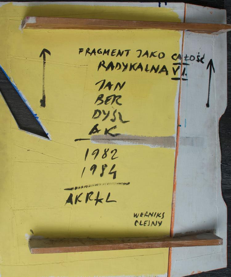Bild 2 zu Objekt, 'Fragment Jako Catosc Radykalna (Fragment as active radical)', 1982-1984, Jan Berdyszak, 130B 240
