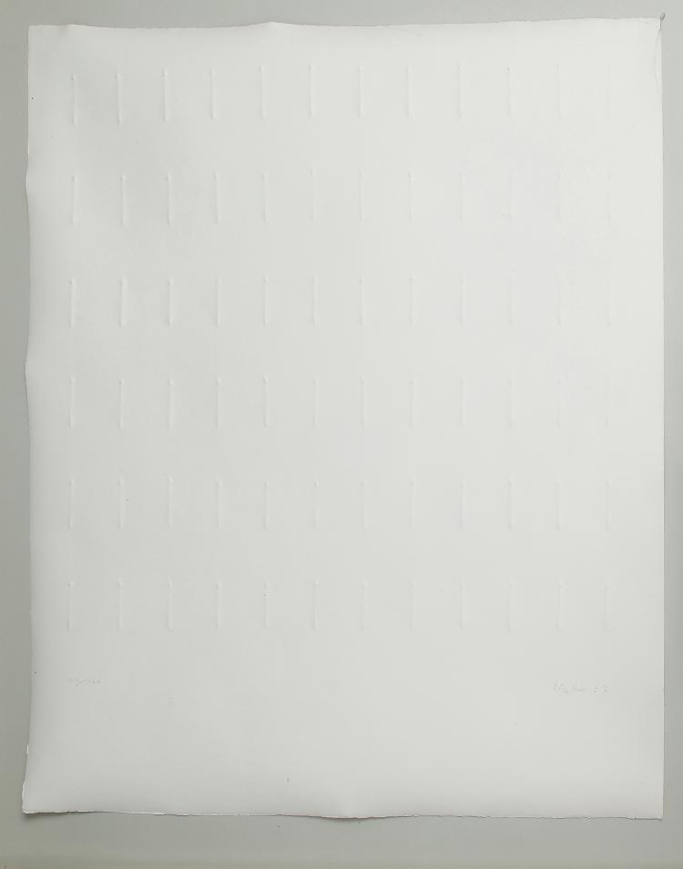 Hauptbild zu Objekt, Untitled (Embossing), 1968, G&uuml;nther Uecker, 130B 286