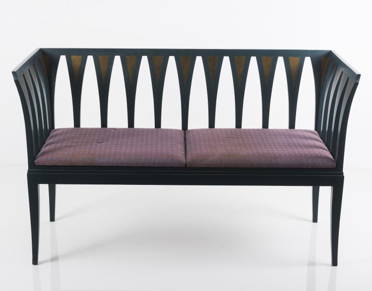 Bild 1 zu Objekt, 'Blue' bench, armchair and table, 1929, Eliel Saarinen, Adelta Oy, Finnland, 131B 263