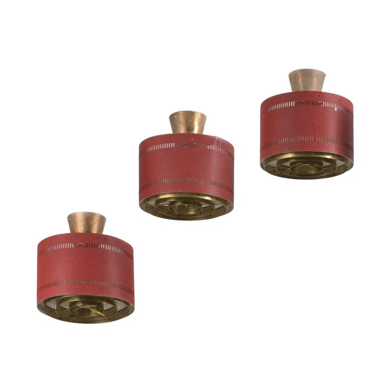 Hauptbild zu Objekt, Drei Deckenleuchten, um 1950, Itsu, Helsinki, 130A 172