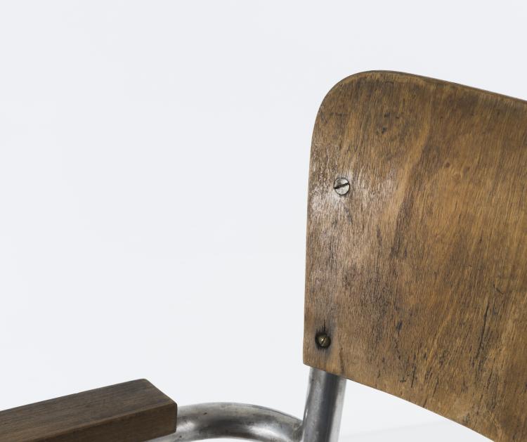 Bild 1 zu Objekt, Armlehnstuhl, um 1933, Marcel Breuer, Thonet, Frankenberg (zugeschrieben), 131B 262