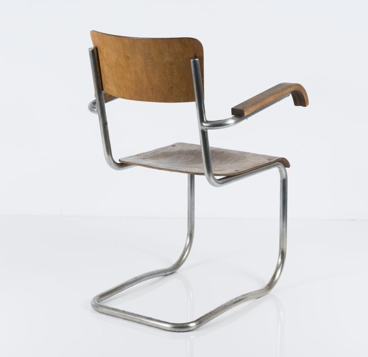 Bild 3 zu Objekt, Armlehnstuhl, um 1933, Marcel Breuer, Thonet, Frankenberg (zugeschrieben), 131B 262