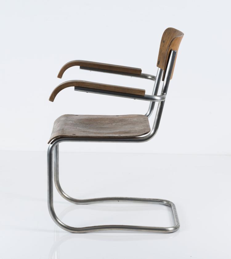 Bild 5 zu Objekt, Armlehnstuhl, um 1933, Marcel Breuer, Thonet, Frankenberg (zugeschrieben), 131B 262