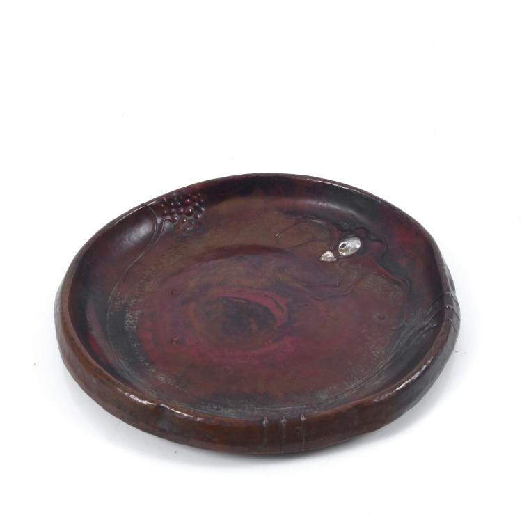 Bild 1 zu Objekt, Schale 'Krebs', um 1906, Ludwig Vierthaler, Winhart, J., M&uuml;nchen (zugeschrieben), 130A 55