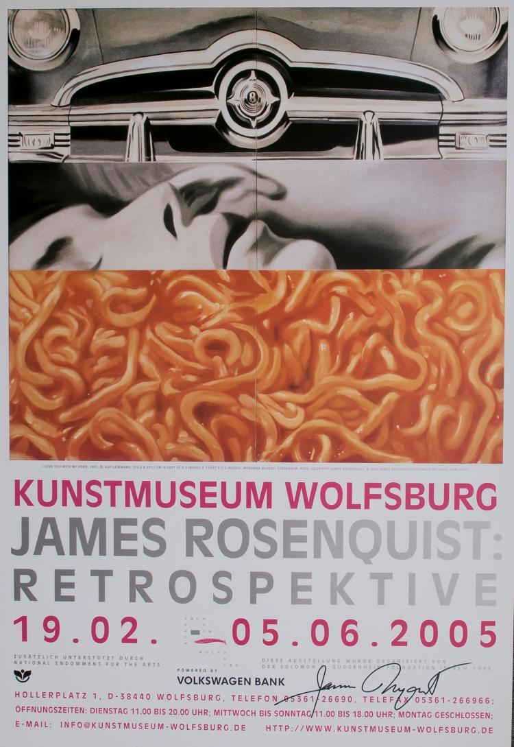 Hauptbild zu Objekt, Plakat 'James Rosenquist Retrospektive - Kunstmuseum Wolfsburg', 2005, James Rosenquist, 130B 333