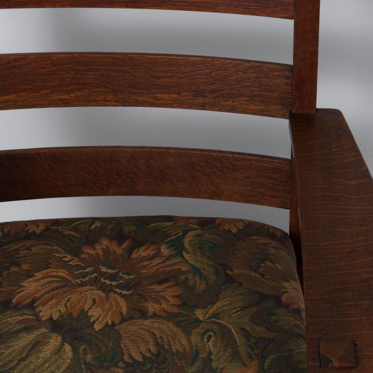 Bild 5 zu Objekt, Two 'Slatted Arm Chairs', c1905, Gustav Stickley, Stickley, L. & J.G., Fayetteville, NY, 130A 177