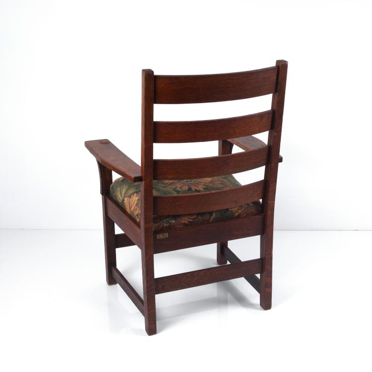 Bild 6 zu Objekt, Two 'Slatted Arm Chairs', c1905, Gustav Stickley, Stickley, L. & J.G., Fayetteville, NY, 130A 177