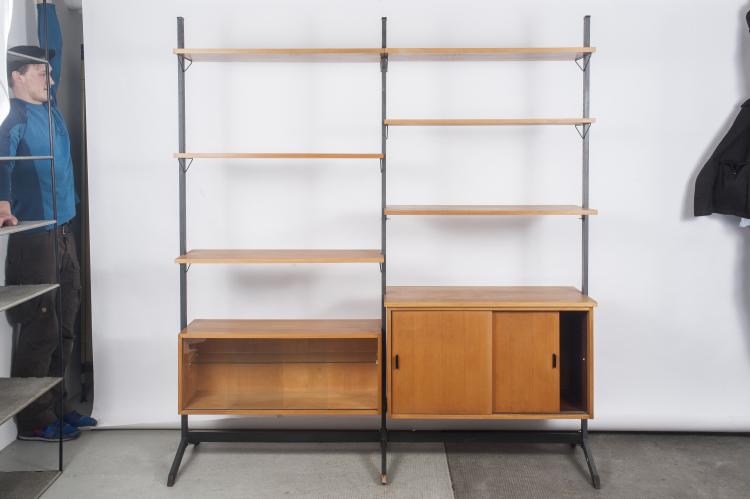 Bild 1 zu Objekt, Free standing 'Pira' shelving system c1958, Olof Pira, String Design AB, V&auml;llingsby; Strinning, Nisse, 131B 450