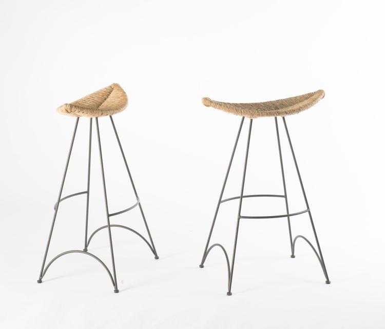 Bild 1 zu Objekt, Two 'Banana' bar stools, 1992, Tom Dixon, Cappellini, Mailand, 131B 583