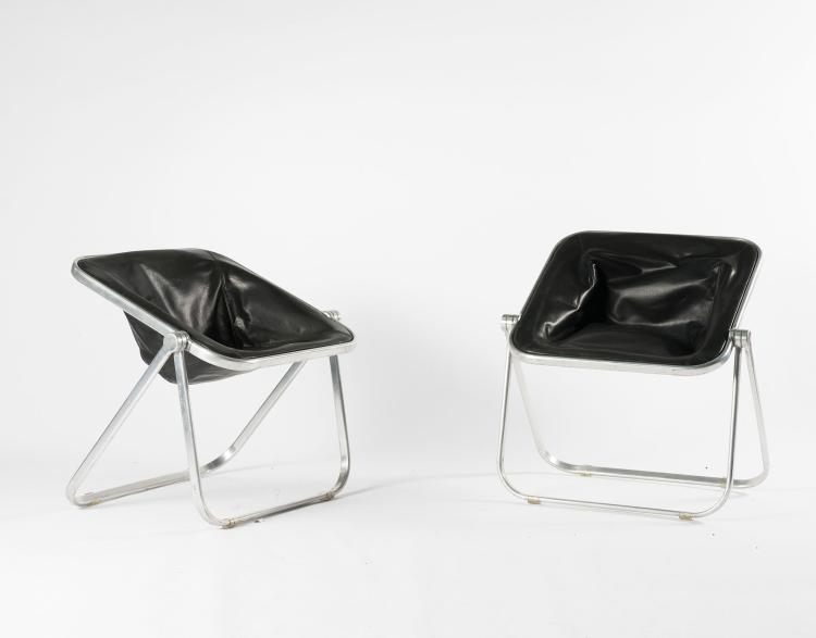Hauptbild zu Objekt, Two 'Plona' folding chairs, 1971, Giancarlo Piretti, Anonima Castelli, Mailand, 131A 172