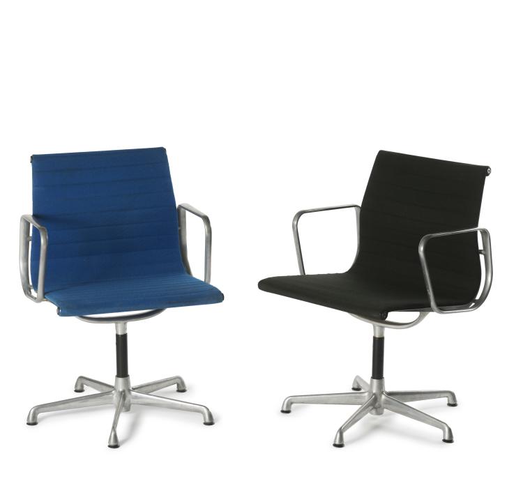 Hauptbild zu Objekt, Two 'Aluminium Group' chairs, 1958, ICF Cadsana, Mailand; Miller, Herman, Zeeland, 131B 442