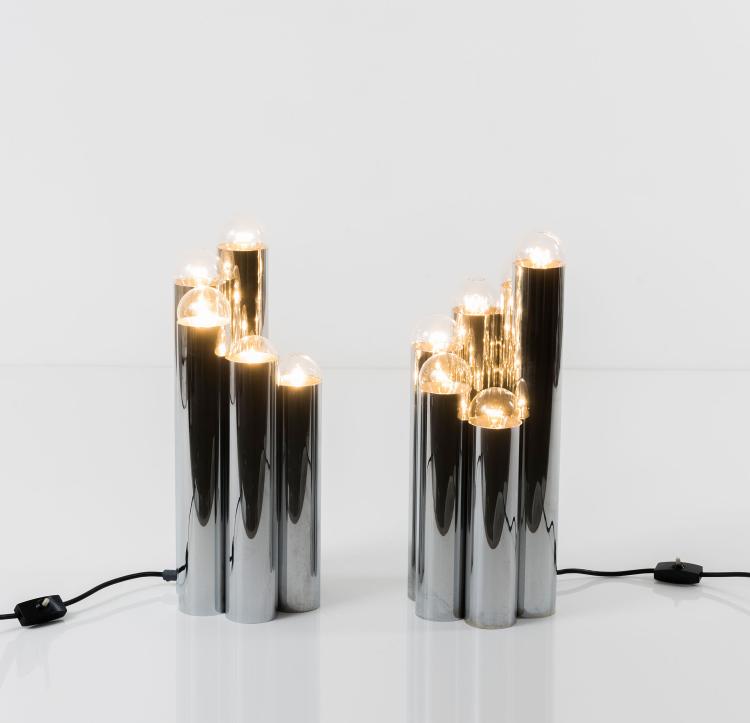 Hauptbild zu Objekt, Two table lights, c1965, Gaetano Sciolari, Sciolari, Rom (zugeschrieben), 131A 123