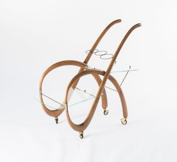 Hauptbild zu Objekt, Serving cart, c1955, Gaetano Pizzi, Italien, 131A 47