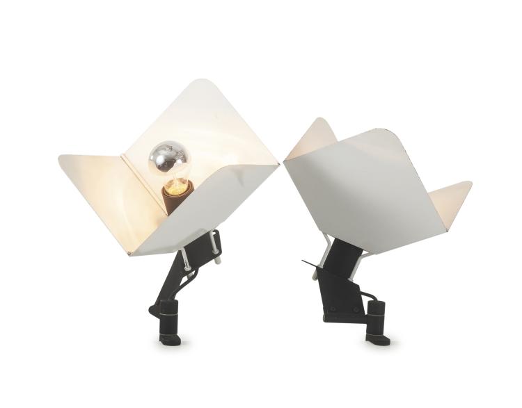 Hauptbild zu Objekt, Two 'Triedro' multi-task-lights, 1971, Joe Colombo, Stilnovo, Mailand, 131A 108