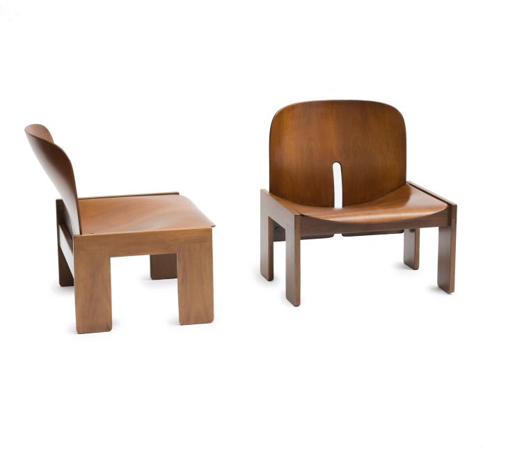 Hauptbild zu Objekt, Two '925' easy chairs, 1966, Afra Scarpa, Cassina, Mailand, 131A 125