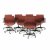 Eight 'Aluminium Group'armchairs, 1958