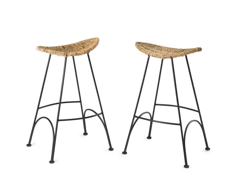 Hauptbild zu Objekt, Two 'Banana' bar stools, 1992, Tom Dixon, Cappellini, Mailand, 131B 584