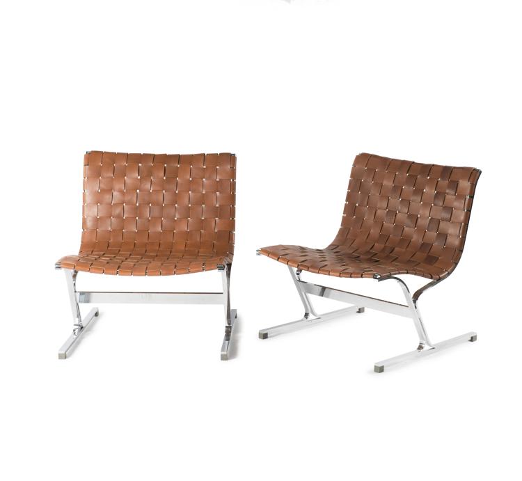 Hauptbild zu Objekt, Two 'PLR 1' easy chairs, 1968, Ross Franklin Littell, ICF Cadsana, Mailand, 131B 521