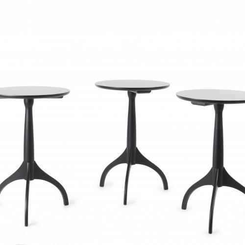 Three 'Shaker' end tables, 1980s
