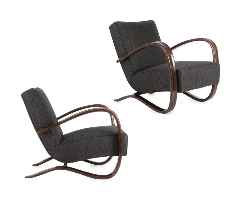 Hauptbild zu Objekt, Two 'H 269' armchairs, 1930/40s, Jindřich Halabala, Spojene UP Zavody, Hodonin, 131B 267