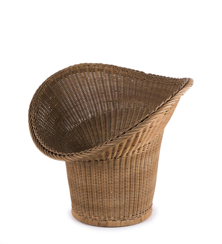 Hauptbild zu Objekt, 'E 20' wicker chair, 1957, Egon Eiermann, Murmann, Heinrich, Johannisthal, 131B 438