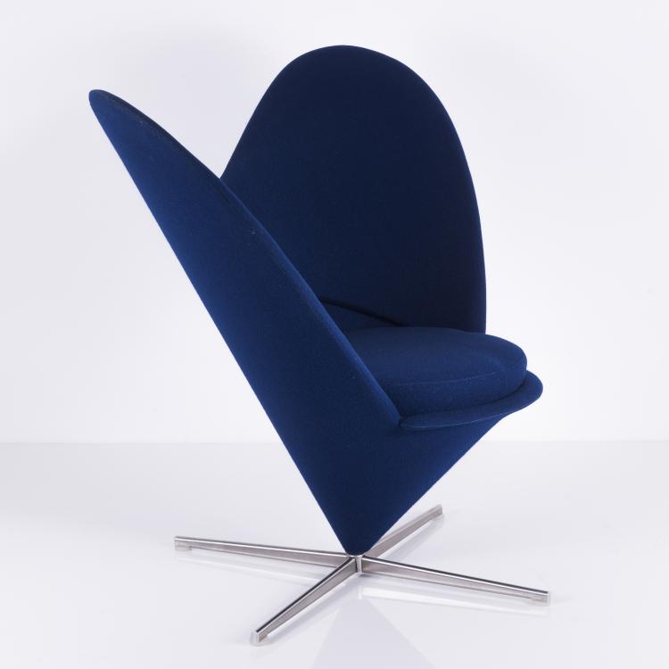 Bild 8 zu Objekt, Sessel 'K3' - 'Herzt&uuml;te', 1958, Verner Panton, Plus-linje, Kopenhagen, 131B 447