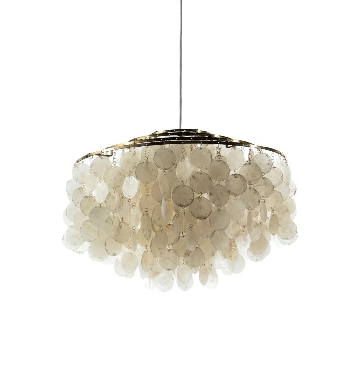 Hauptbild zu Objekt, 'Fun-10 Gold' ceiling light, 1964, Verner Panton, L&uuml;ber AG, Basel, 131B 507