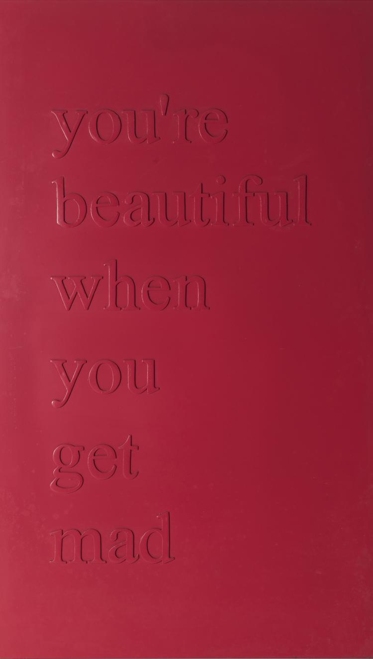 Hauptbild zu Objekt, "You're beautiful when you get mad", 1990s, Schweiz, 131B 413