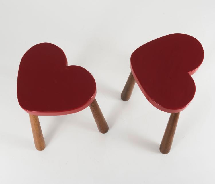 Bild 2 zu Objekt, Two stools, 1950s, Philip Arctander, D&auml;nemark, 131B 374