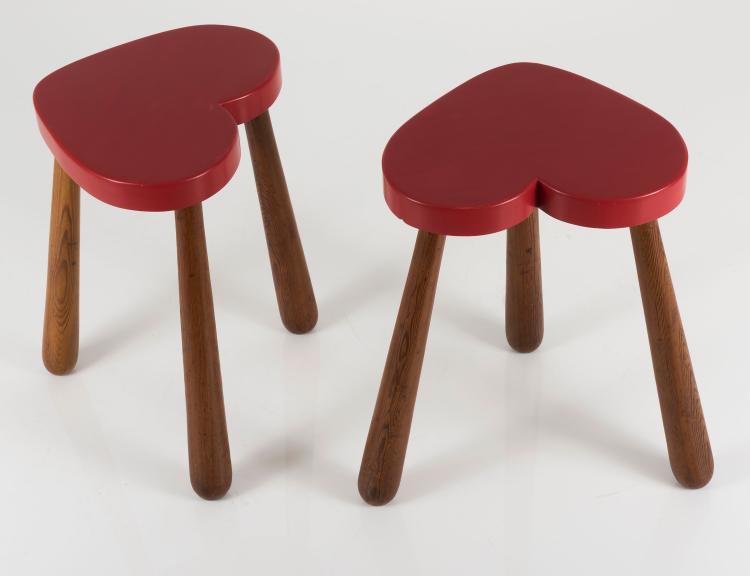 Bild 3 zu Objekt, Two stools, 1950s, Philip Arctander, D&auml;nemark, 131B 374