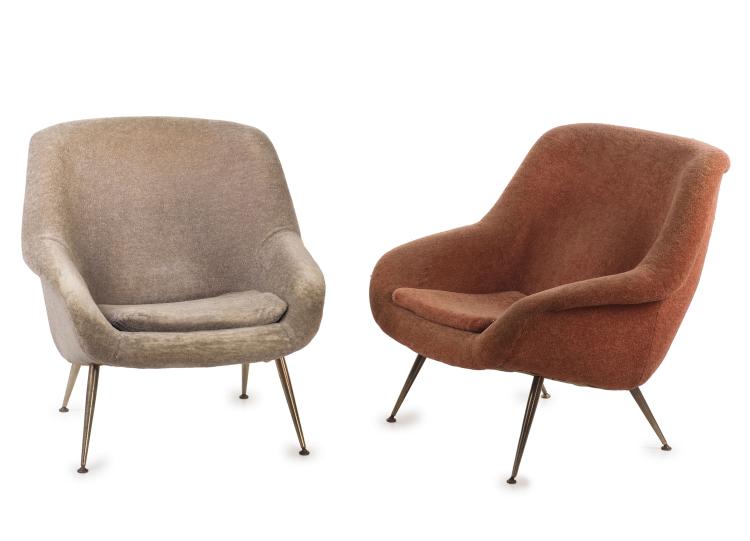 Hauptbild zu Objekt, Two easy chairs, c1955, Deutschland, 131B 420