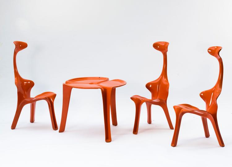 Bild 7 zu Objekt, Drei St&uuml;hle und ein Tisch 'Floris', 1967, G&uuml;nter Beltzig, BBD, Br&uuml;der Beltzig Design, Wuppertal, 131B 514