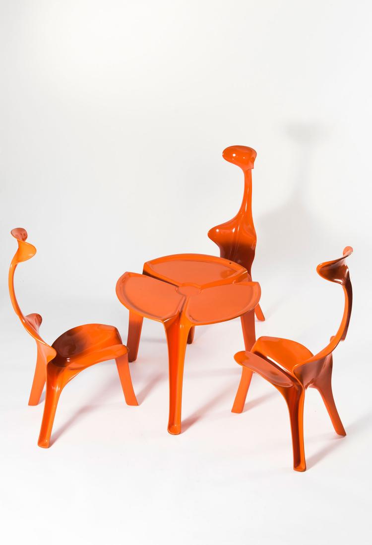 Bild 10 zu Objekt, Drei St&uuml;hle und ein Tisch 'Floris', 1967, G&uuml;nter Beltzig, BBD, Br&uuml;der Beltzig Design, Wuppertal, 131B 514