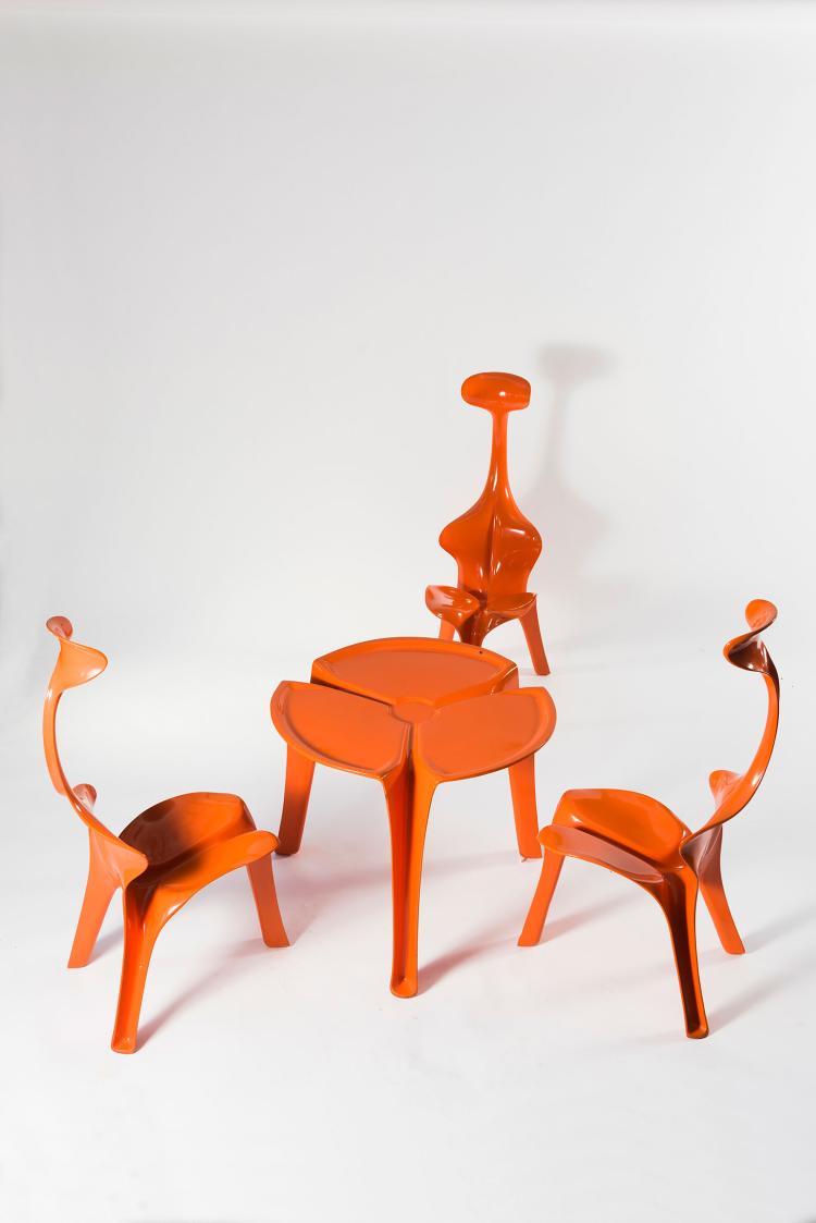 Bild 13 zu Objekt, Drei St&uuml;hle und ein Tisch 'Floris', 1967, G&uuml;nter Beltzig, BBD, Br&uuml;der Beltzig Design, Wuppertal, 131B 514