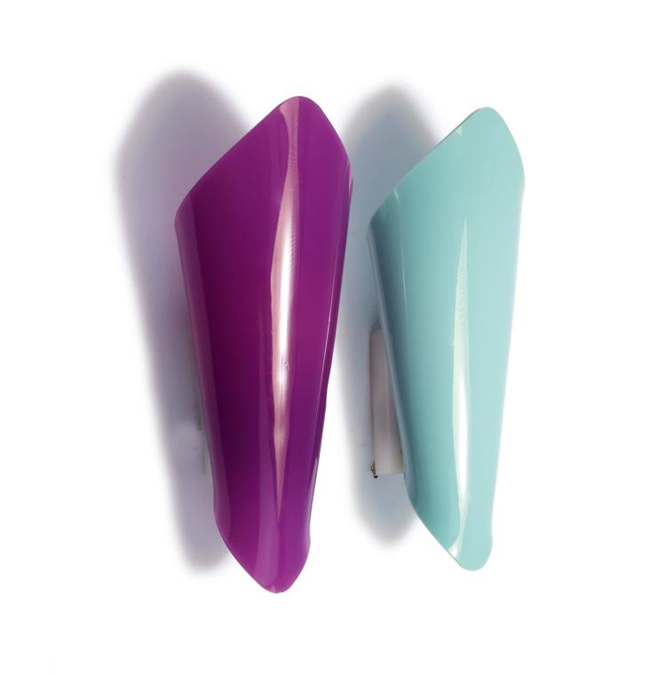 Hauptbild zu Objekt, Two brackets, c1950, Hanns Hoffmann-Lederer, Heinz Hecht, Darmstadt f&uuml;r hl-leuchten, Darmstadt, 131B 332