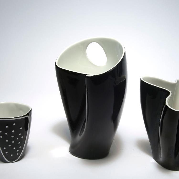 Bild 3 zu Objekt, Four vases, '2646' - 'Palette', '2647', '2651' - 'Starfish', '2661' - 'Kummet', c1952/53, Beate Kuhn, Rosenthal, Selb, 131B 303