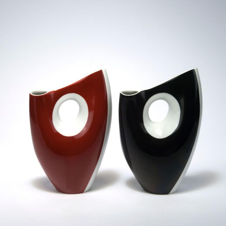 Bild 1 zu Objekt, Two '2658' vases, c1952, Beate Kuhn, Rosenthal, Selb, 131B 305