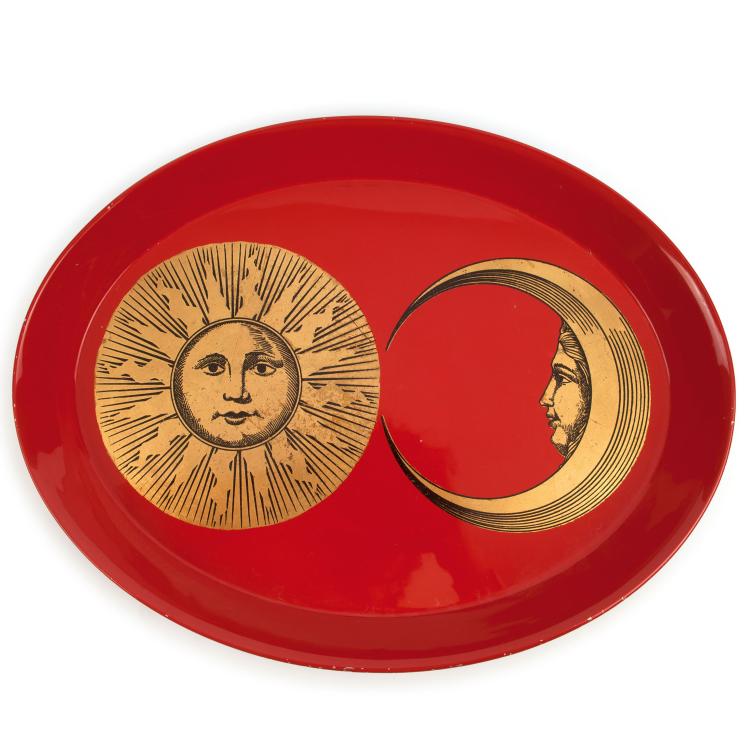 Hauptbild zu Objekt, 'Sole e Luna' tray, 1950s, Piero Fornasetti, Fornasetti, Mailand, 131A 196