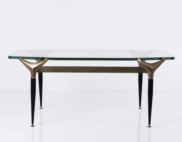 Hauptbild zu Objekt, Coffee table, 1950s, Fontana Arte, Mailand (zugeschrieben), 131A 59
