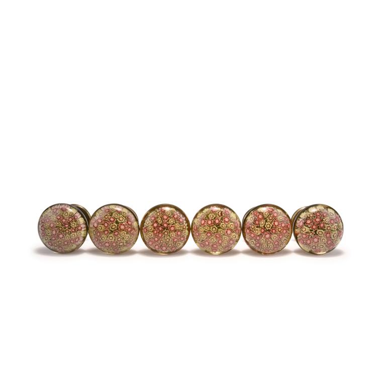 Hauptbild zu Objekt, Six 'Murrine' door knobs, c1950, Paolo Venini, Venini & C., Murano, 131C 622